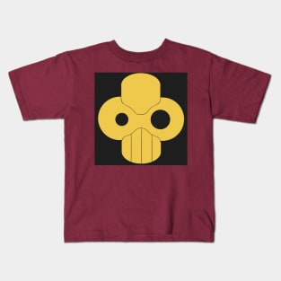 Bio-mech skull (black background) Kids T-Shirt